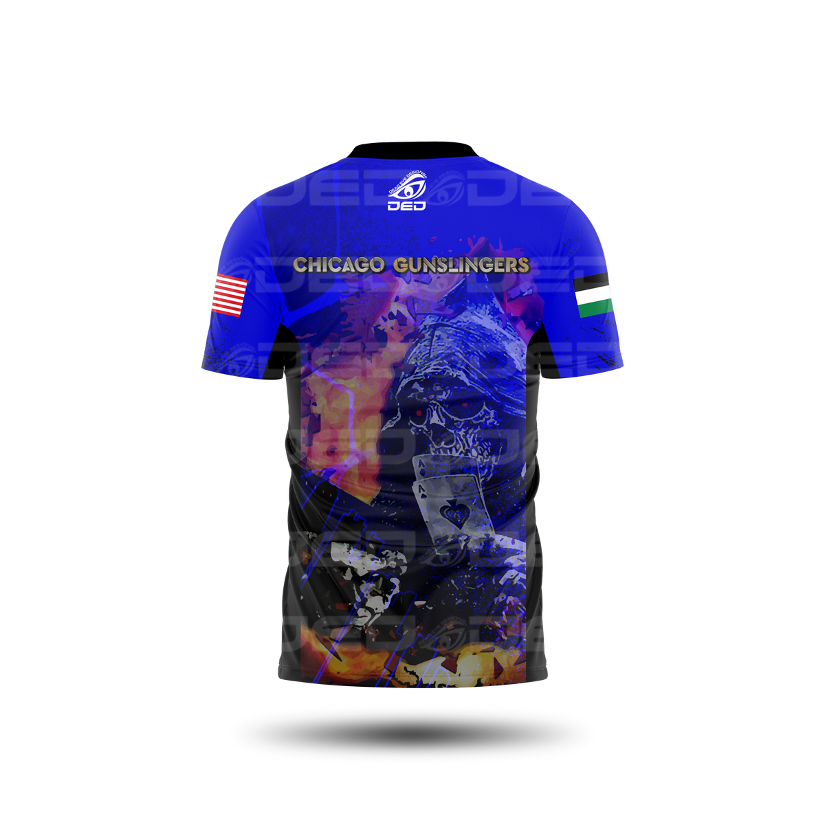 Chicago Gunslinger Blue Open Jersey V2