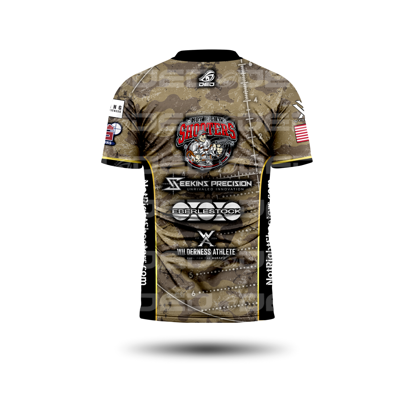 Not Right Shooters Collarless Open Jersey