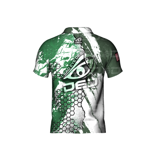 DED SHOT Show Green and White Jersey