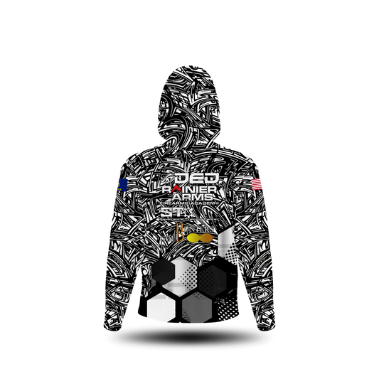 DED Black and White Honey Comb Messy Sun Shirt
