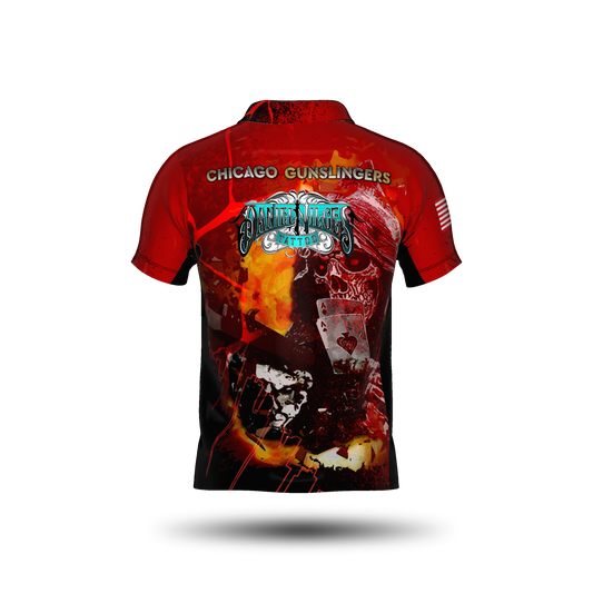 Chicago Gunslinger Red Open Jersey