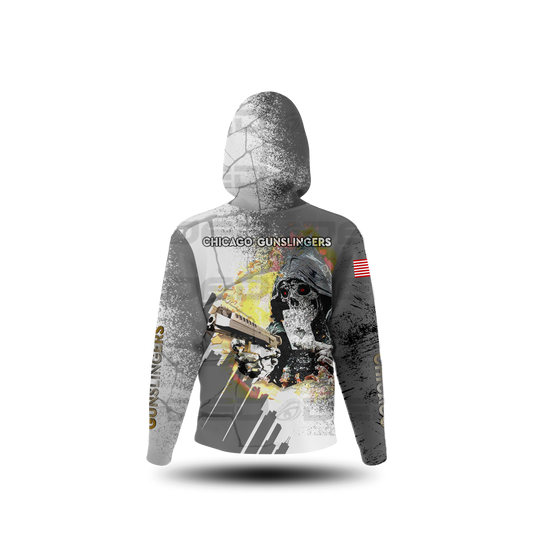 Chicago Gunslinger Grey/White Sun Shirt V1