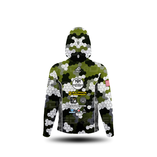 Scottsdale Tactical Honey Comb Green/Black Hoodie