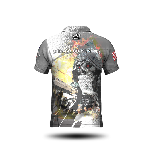 Chicago Gunslingers White Grey Classic Jersey