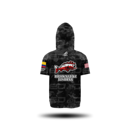 Brownguyz Fishing Camo Black Classic Jersey V2