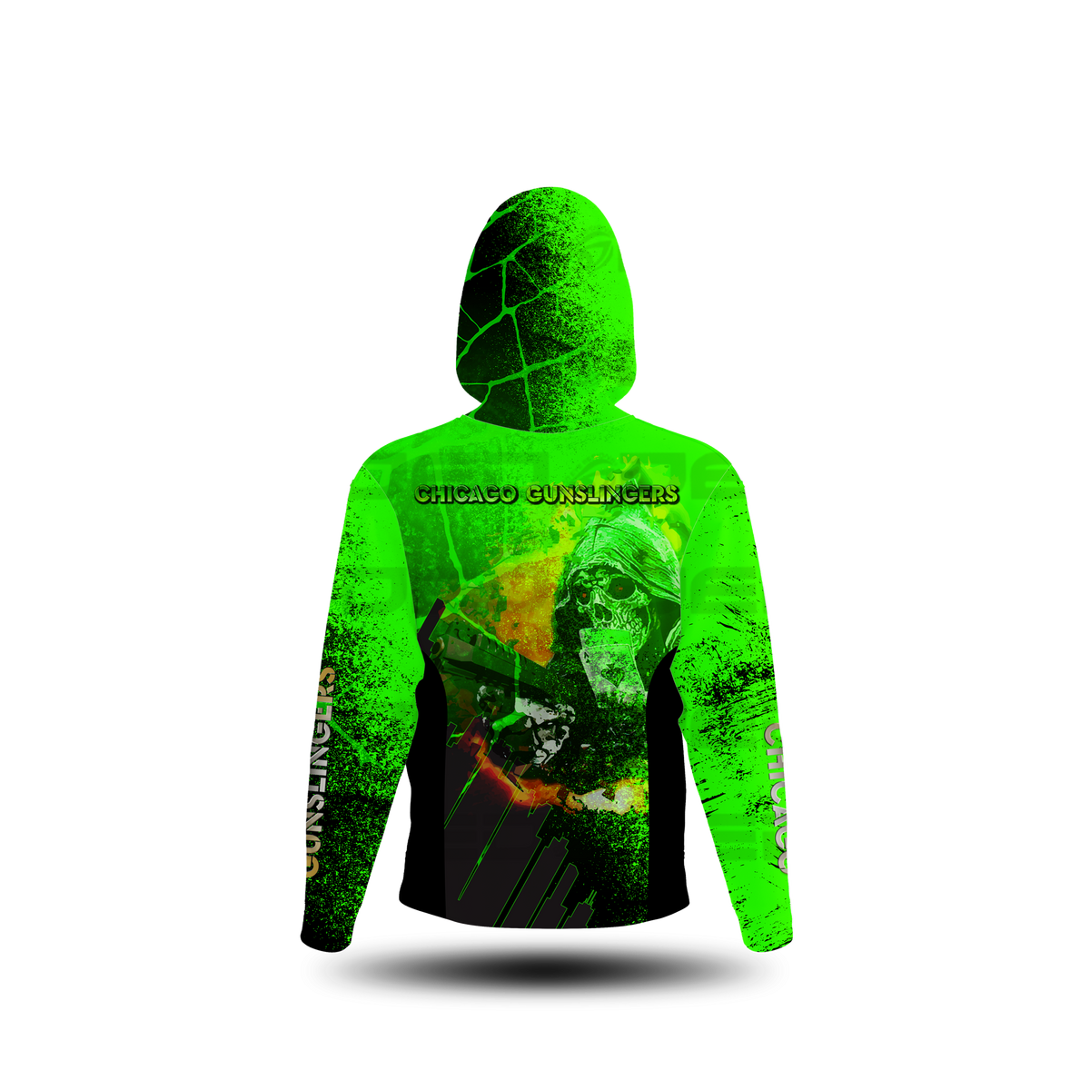 Chicago Gunslinger Green Sun Shirt