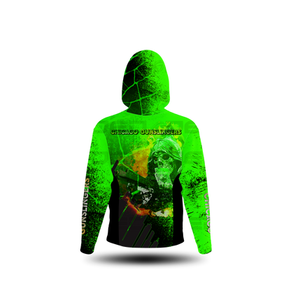 Chicago Gunslinger Green Sun Shirt