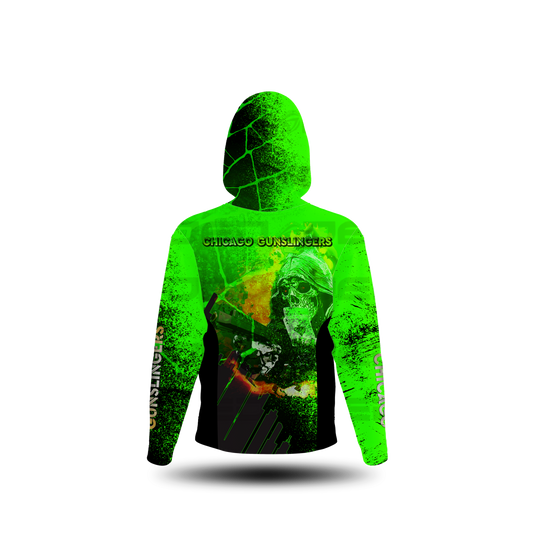 Chicago Gunslinger Green Sun Shirt