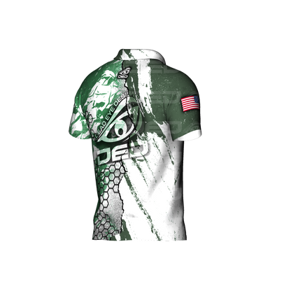 DED SHOT Show Green and White Jersey
