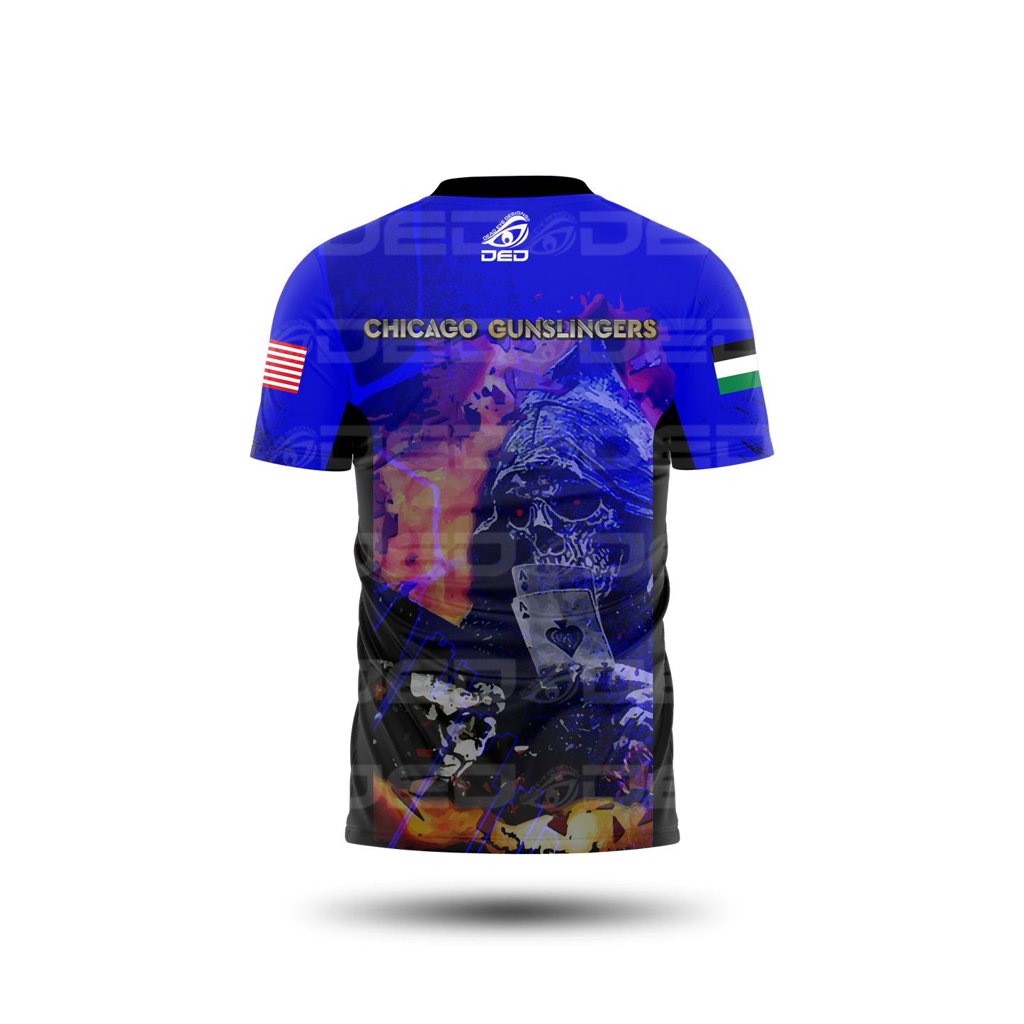 Chicago Gunslinger Blue Open Jersey V2