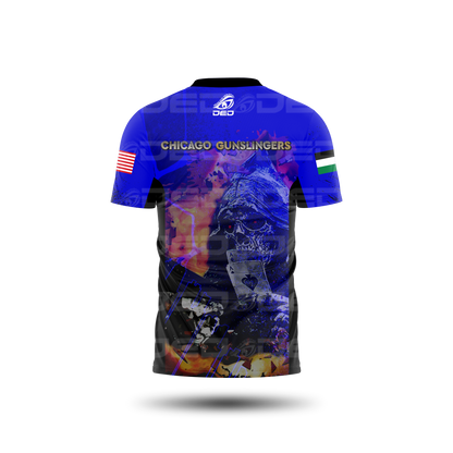 Chicago Gunslinger Blue Open Jersey V2