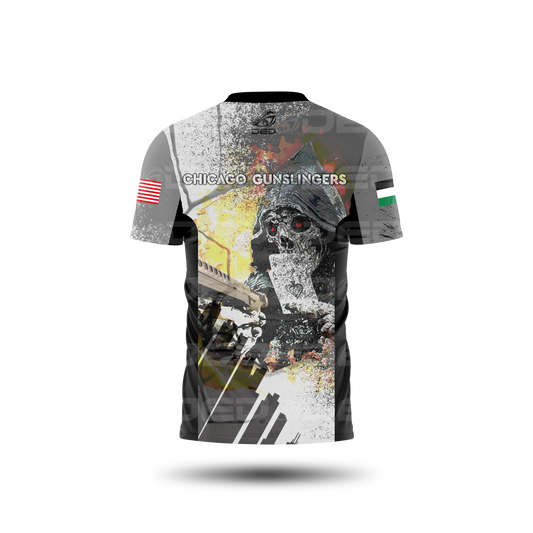 Chicago Gunslinger Grey Open Jersey
