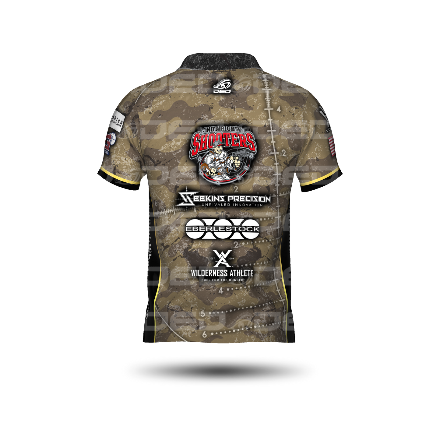 Not Right Shooters Collared Open Jersey