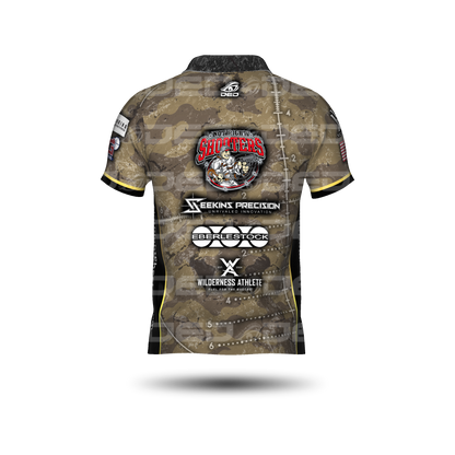 Not Right Shooters Collared Open Jersey