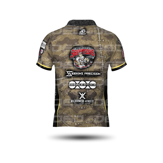 Not Right Shooters Collared Open Jersey