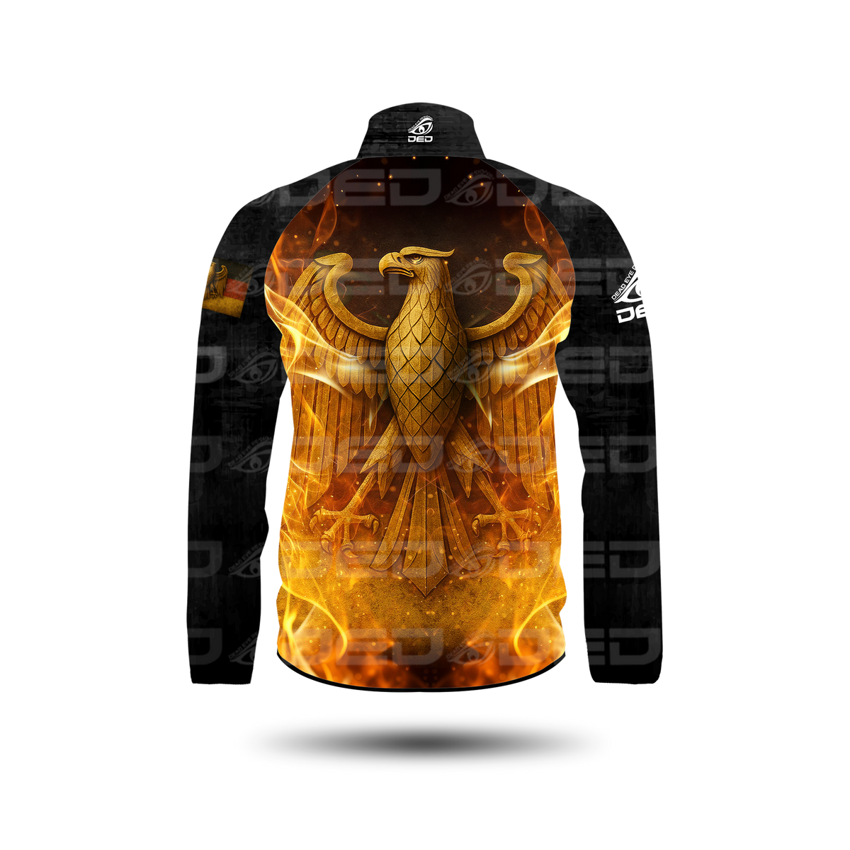 DED Eagle on Fire Windbreaker