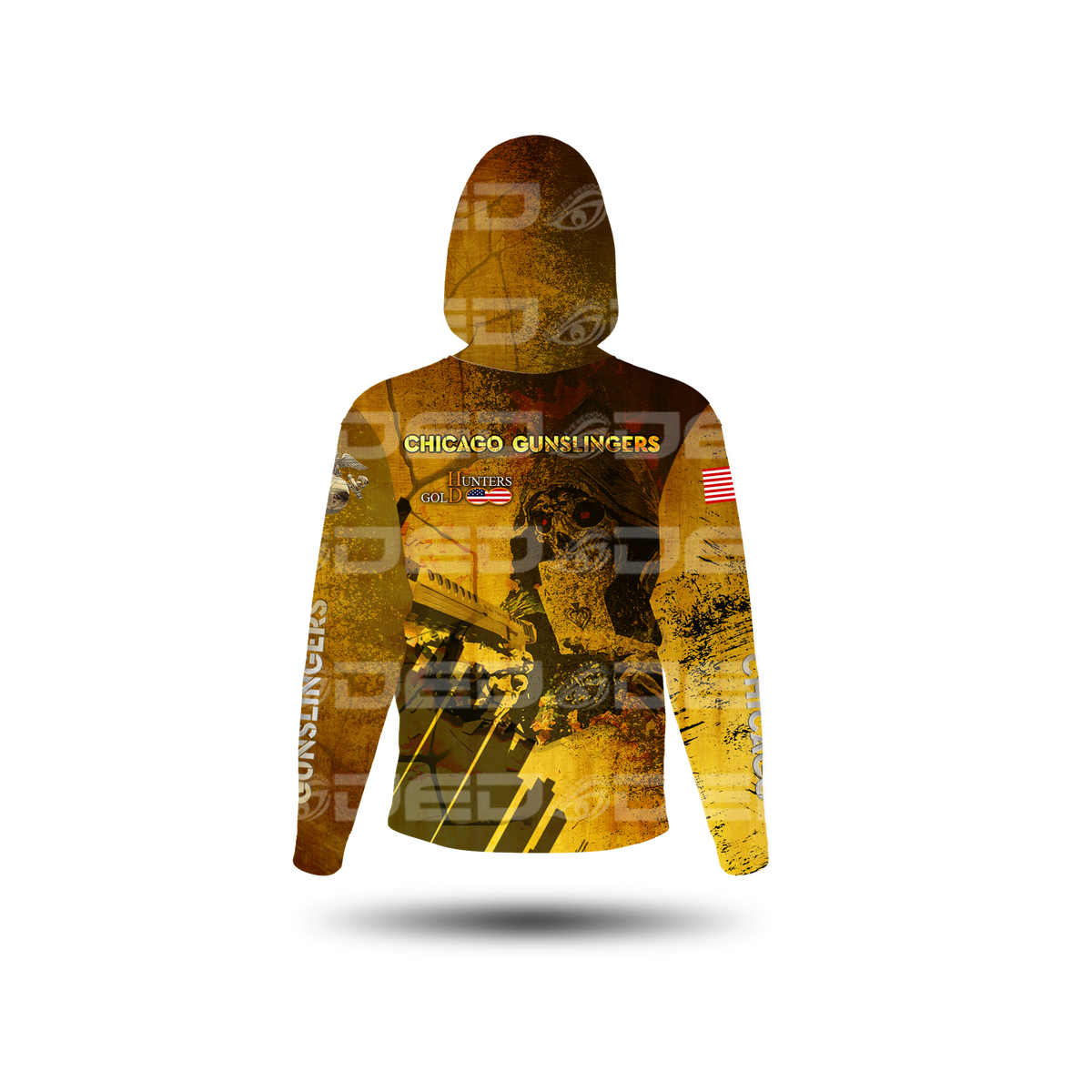 Chicago Gunslinger Gold/Black Sun Shirt