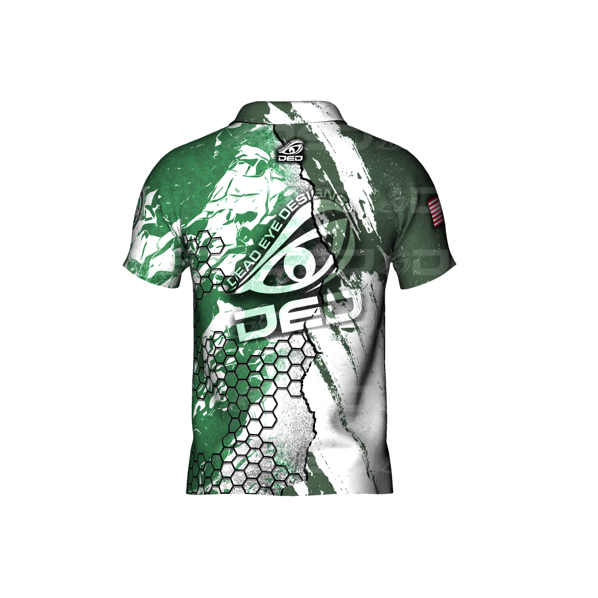 DED SHOT Show Green and White Jersey