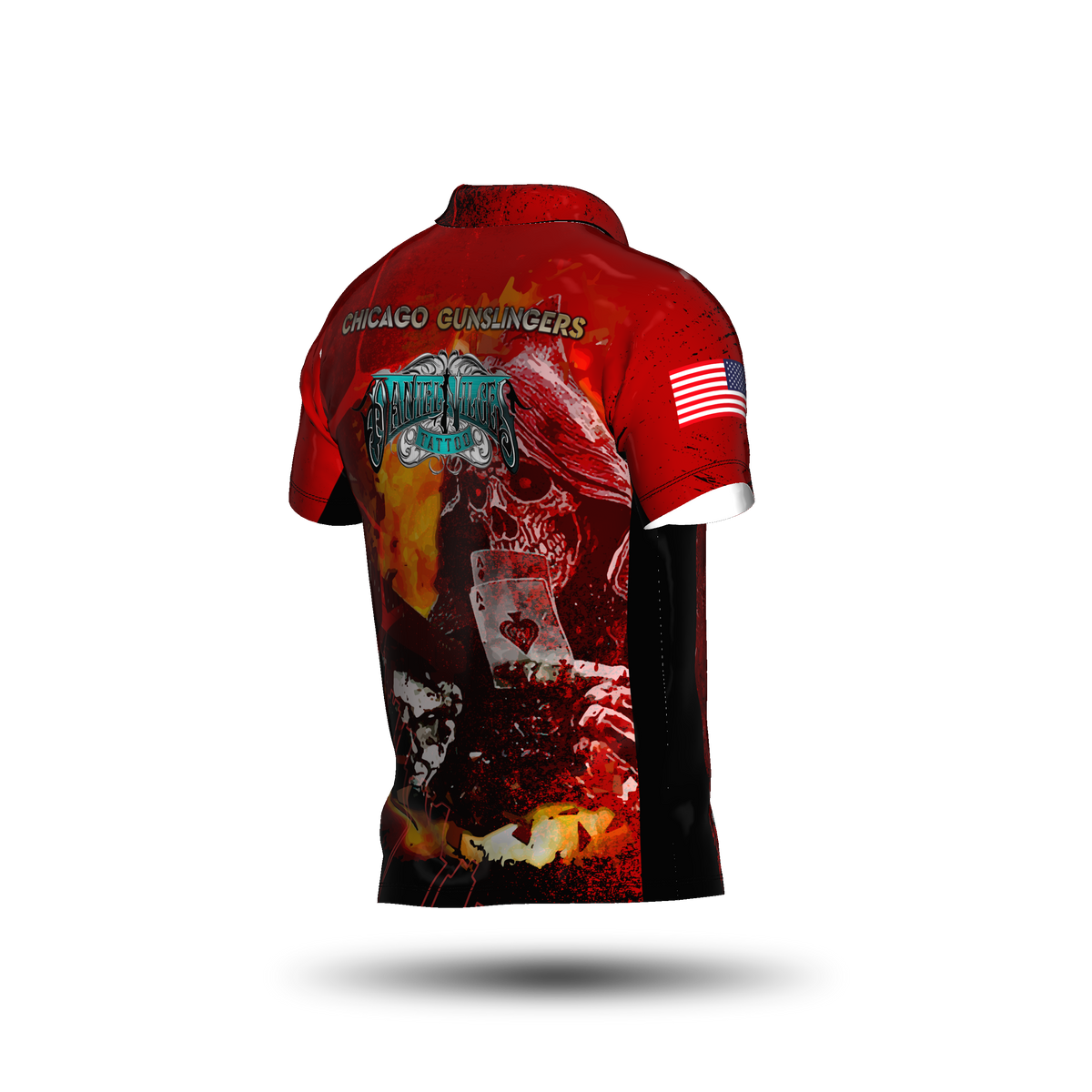 Chicago Gunslinger Red Open Jersey