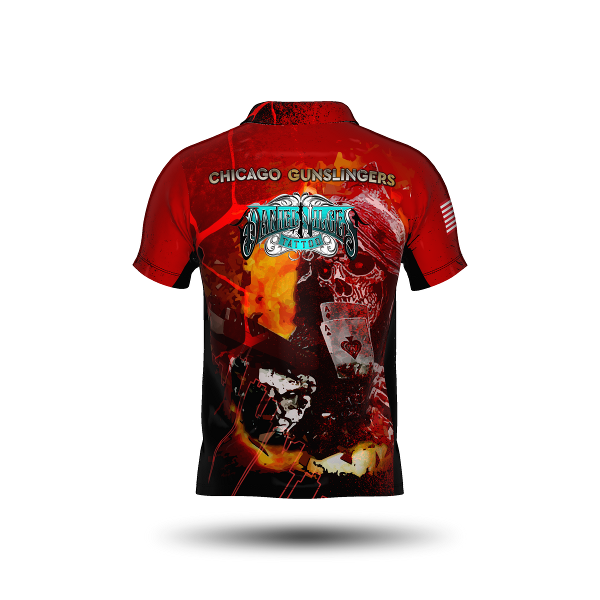 Chicago Gunslinger Red Open Jersey