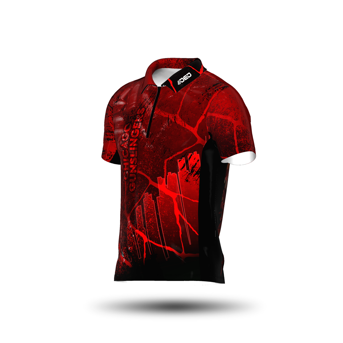 Chicago Gunslinger Red Open Jersey