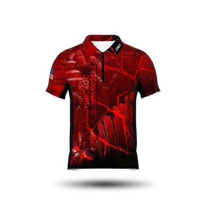 Chicago Gunslinger Red Open Jersey