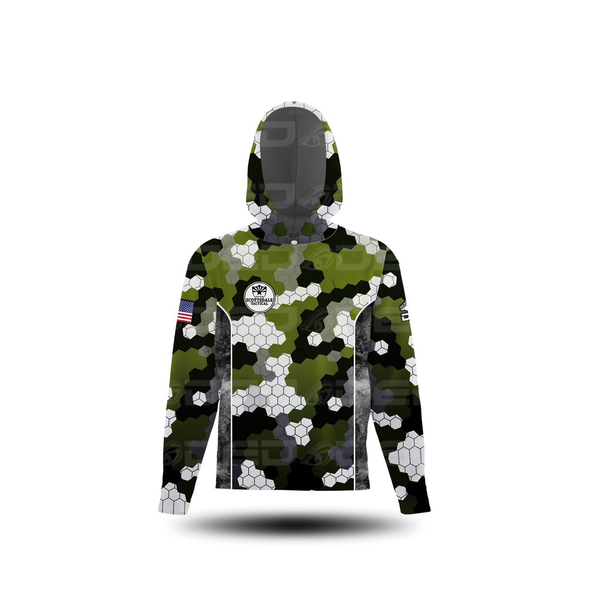 Scottsdale Tactical Honey Comb Green/Black Hoodie