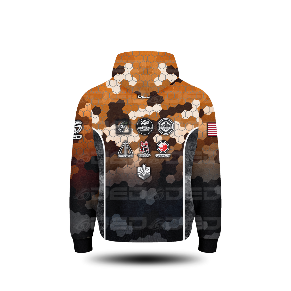 Scottsdale Tactical Honey Comb Orange/Black Hoodie