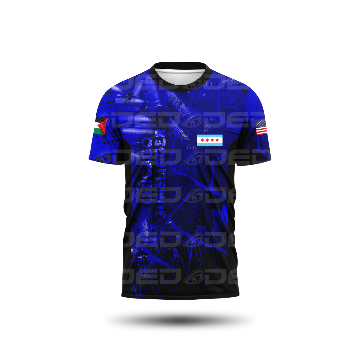 Chicago Gunslinger Blue Open Jersey V2
