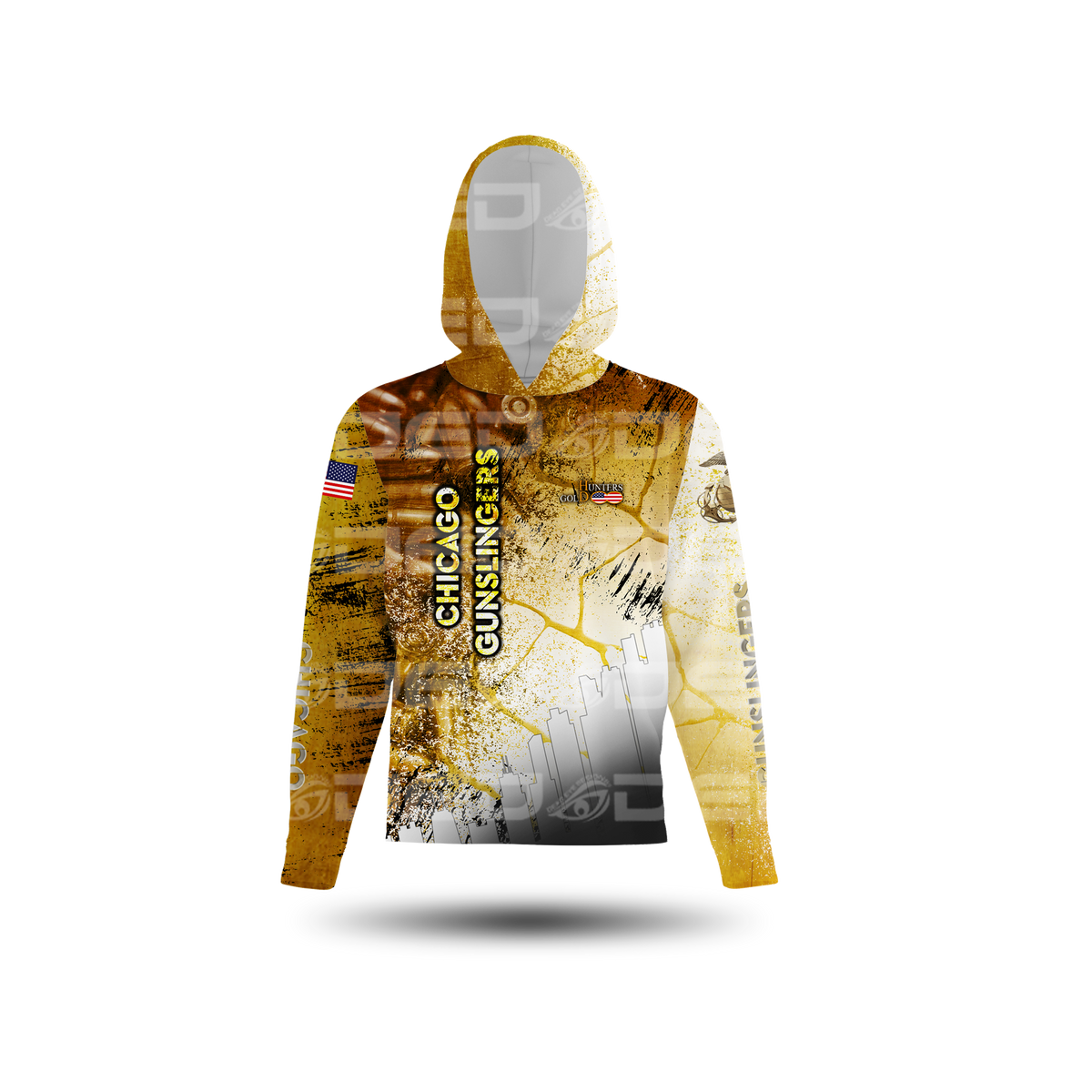 Chicago Gunslinger Gold/White Sun Shirt