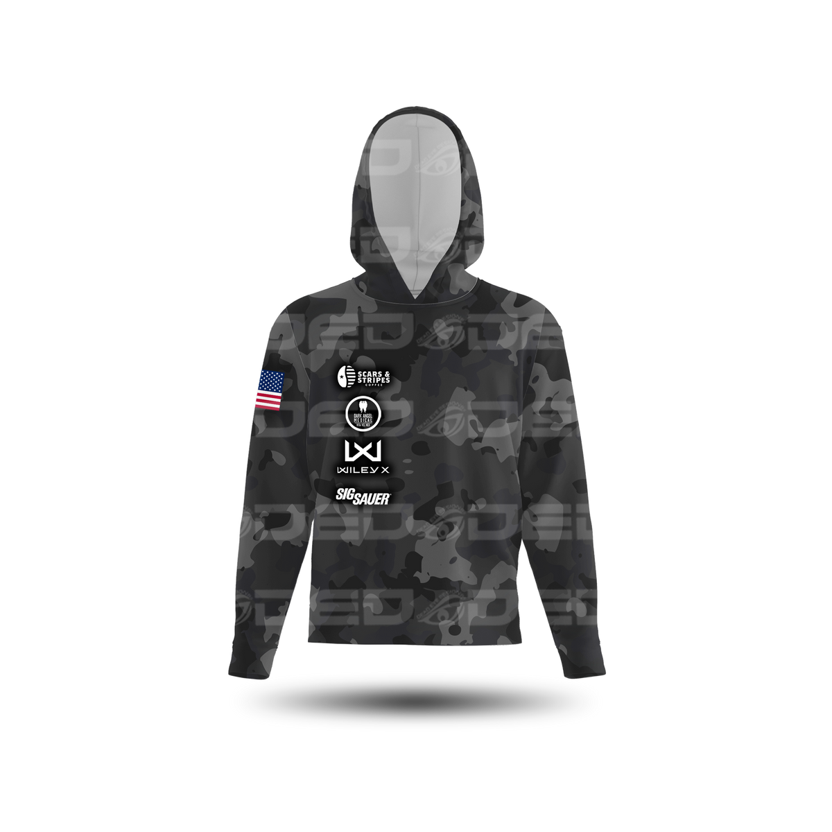 Scars & Stripes Coffee Hoodie V2