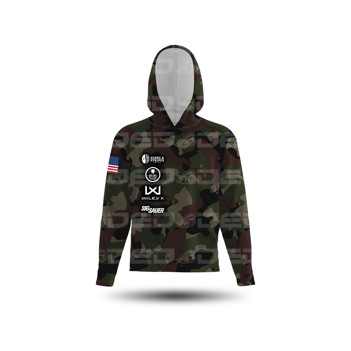 Scars & Stripes Coffee Hoodie V1