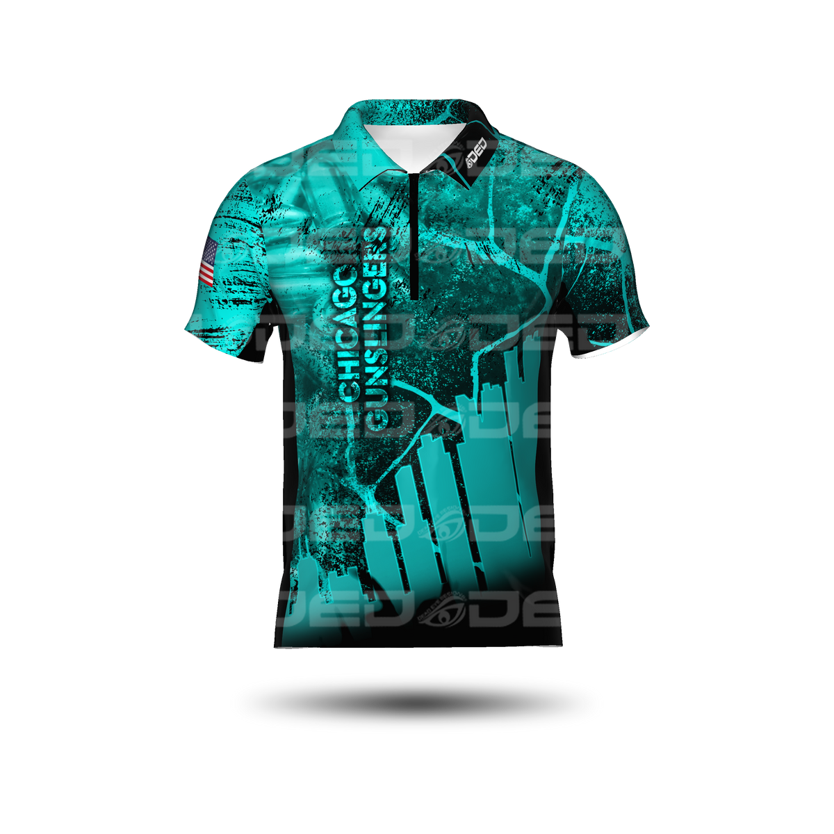 Chicago Gunslingers Teal Classic Jersey