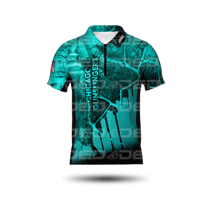 Chicago Gunslingers Teal Classic Jersey