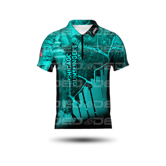 Chicago Gunslingers Teal Classic Jersey
