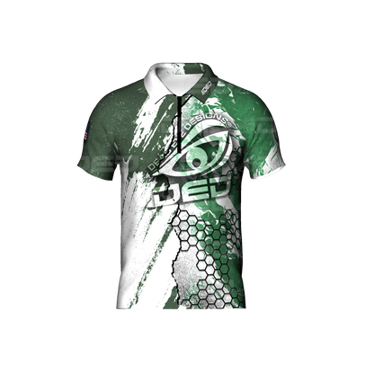 DED SHOT Show Green and White Jersey