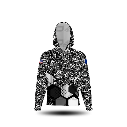 DED Black and White Honey Comb Messy Sun Shirt