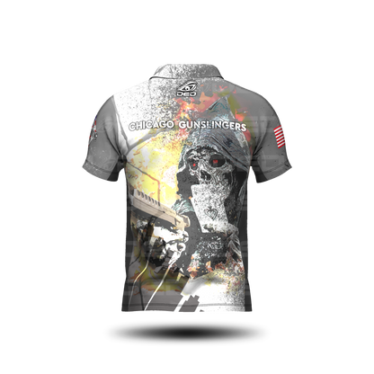 Chicago Gunslingers White Grey Classic Jersey