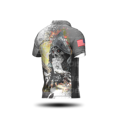 Chicago Gunslingers White Grey Classic Jersey