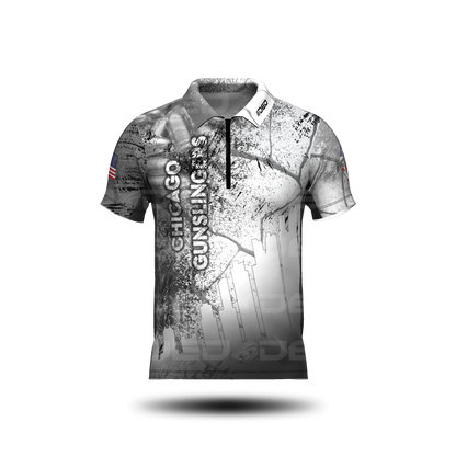 Chicago Gunslingers White Grey Classic Jersey
