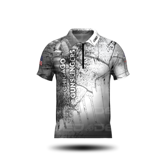Chicago Gunslingers White Grey Classic Jersey