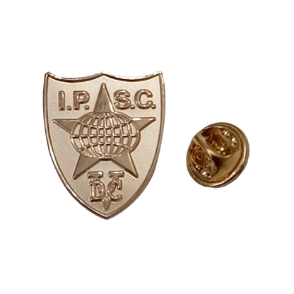 IPSC Lapel Pin Gold Classic Jersey