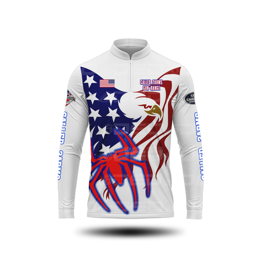 Called 2Arms Gun Range Spiderman White Classic Jersey Long Sleeve