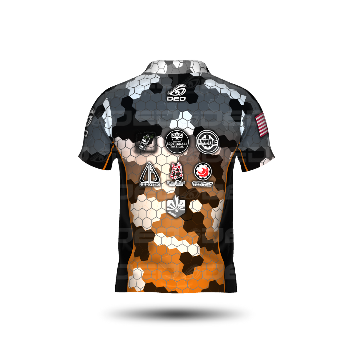 Scottsdale Tactical Honey Comb Orange Classic Jersey V2