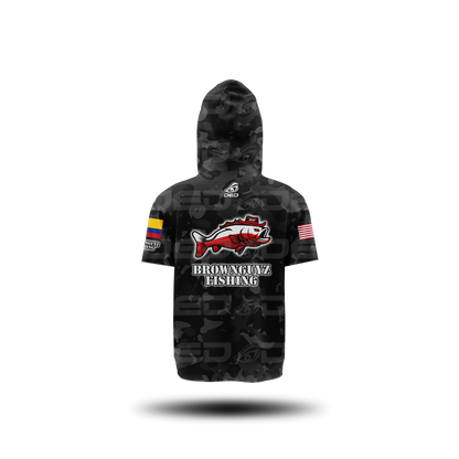 Brownguyz Fishing Camo Black Classic Jersey V2