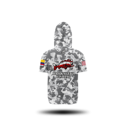 Brownguyz Fishing Camo Gray Classic Jersey V2