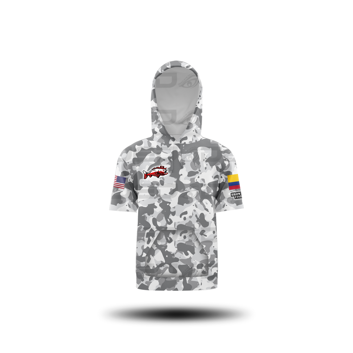 Brownguyz Fishing Camo Gray Classic Jersey V2