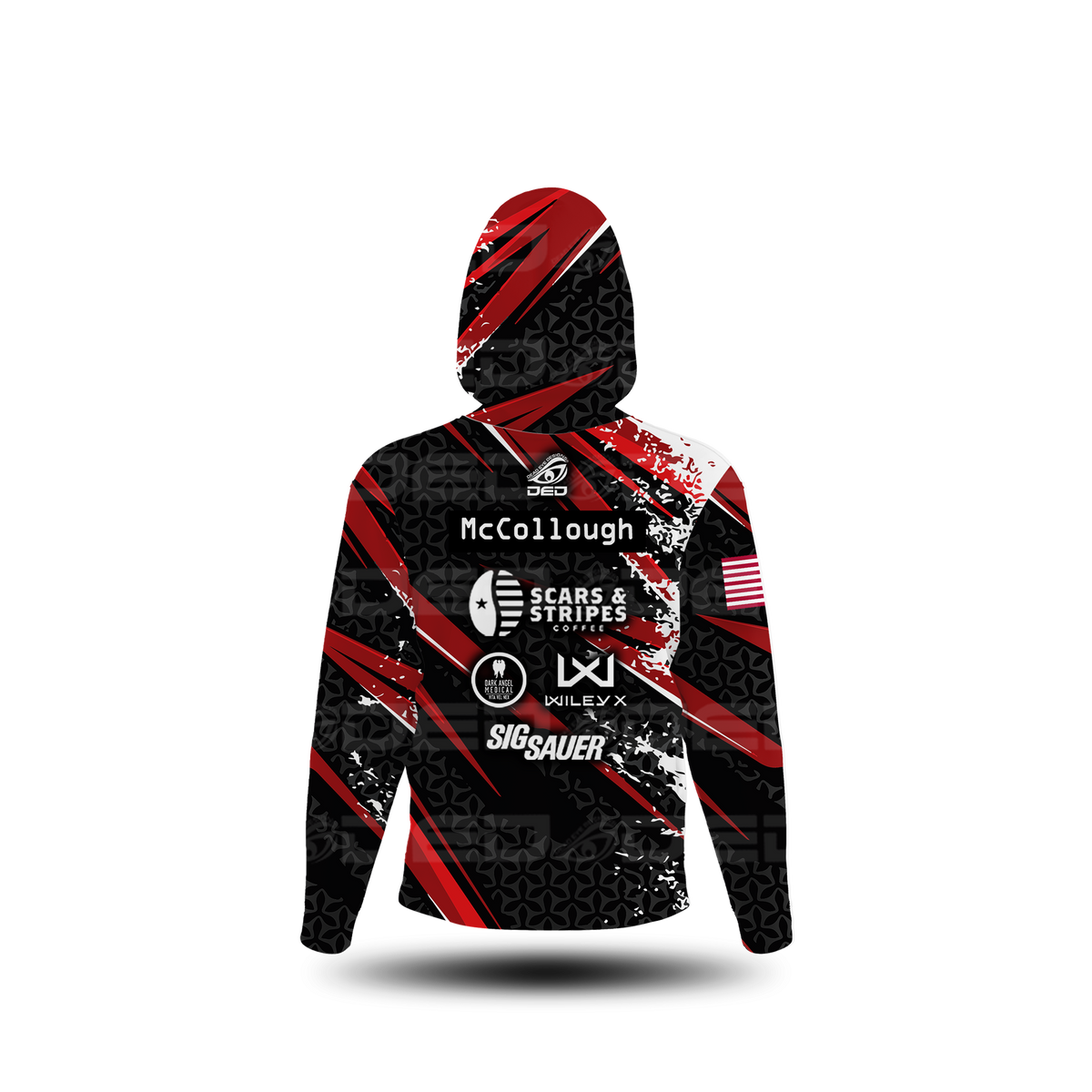 Scars & Stripes Coffee Red Hoodie