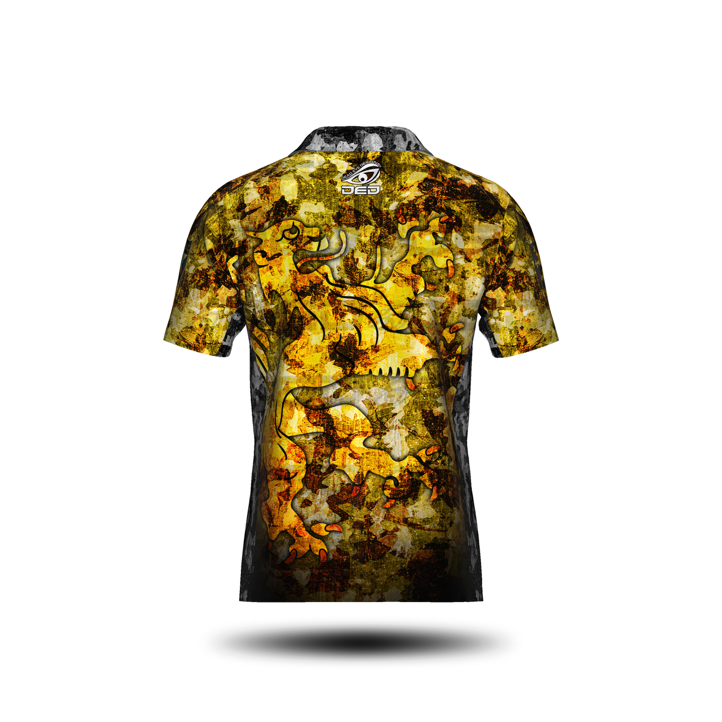 DED Lion Camo Gold Black Open Jersey