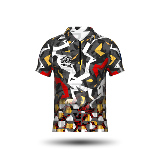 DED Red Gold Metrix Messy Classic Jersey